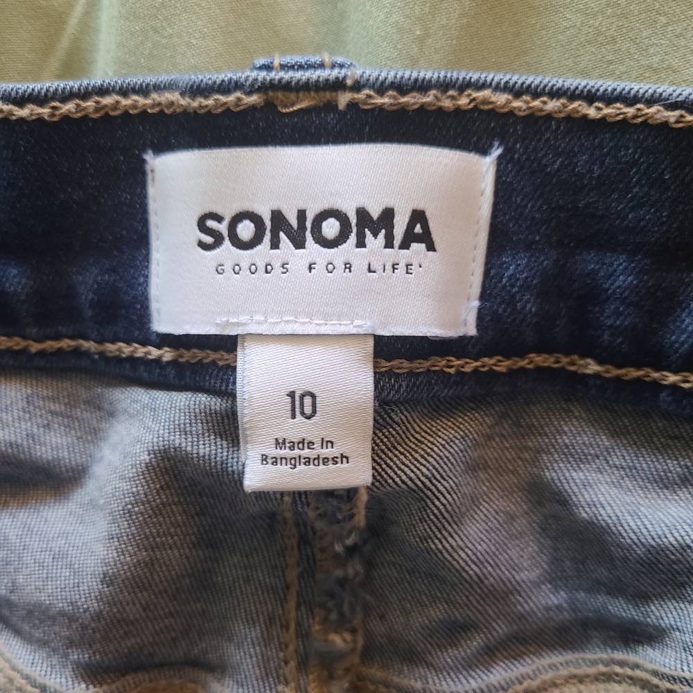 Sonoma Blue Jean Shorts Classic Denim Style - Picture 3 of 3